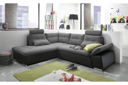 Jakarta von ED-Lifestyle - Eckcouch links anthrazit-schwarz