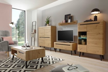 Torge von Kollektion Letz - Wohnwand A3 3Z N3 in Artisan Eiche