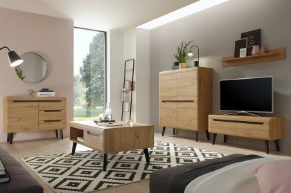 Torge von Kollektion Letz - Wohnwand A3 3Z N8 in Artisan Eiche