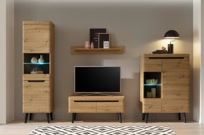 Torge von Kollektion Letz - Wohnwand A3 3Z N2 Artisan Eiche