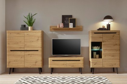 Torge von Kollektion Letz - Wohnwand A3 3Z N3 Artisan Eiche
