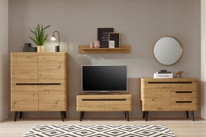 Torge von Kollektion Letz - Wohnwand A3 3Z N6 Artisan Eiche