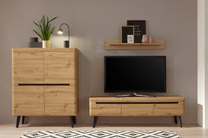Torge von Kollektion Letz - Wohnwand A3 3Z N7 Artisan Eiche