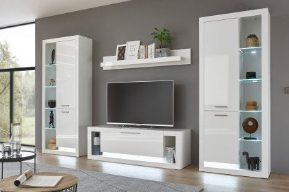 Meran von Kollektion Letz - Wohnwand AW iX T2 in Weiß