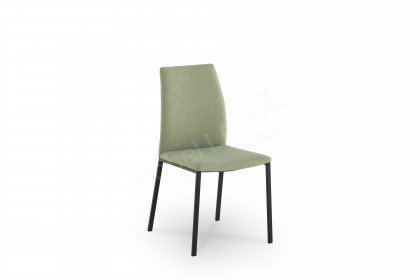 Fedora-dining aus der Kollektion Letz - Stuhl mit einem schwarzen Gestell