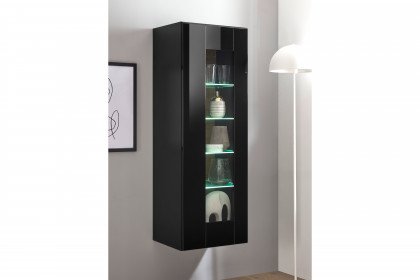 Cayman-living von Kollektion Letz - Vitrine AZ H2 CY 22 in Schwarz