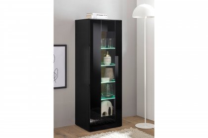 Cayman-living von Kollektion Letz - Vitrine AZ H2 CY 22 schwarz