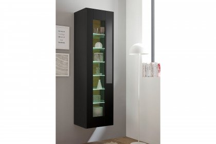 Cayman-living von Kollektion Letz - Vitrine AZ H2 CY 23 in Schwarz