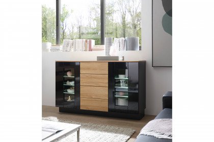 Cayman-living von Kollektion Letz - Sideboard AZ H2 CY 51 in Schwarz