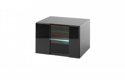 Cayman-living von Kollektion Letz - Vitrine AZ H2 CY 25 in Schwarz