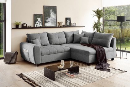 Lea-LE20 von ED-Lifestyle - Ecksofa rechts dark grey