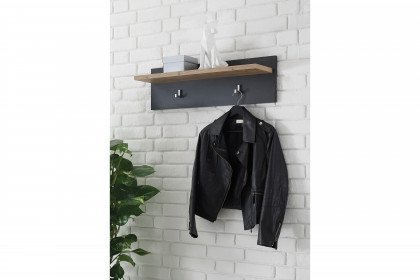 Brügge von Kollektion Letz - Garderobenpaneel in Fresco & Kastanie