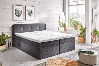 Gabriola-BX1880 von Sun Garden - Funktionsbett 180 in Grau mit Motor