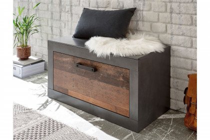 Brooklyn von Kollektion Letz - Garderobenbank Old Mix/ Matera