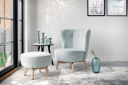 Cilia von Skandinavische Möbel - Einzelsessel baby-blue