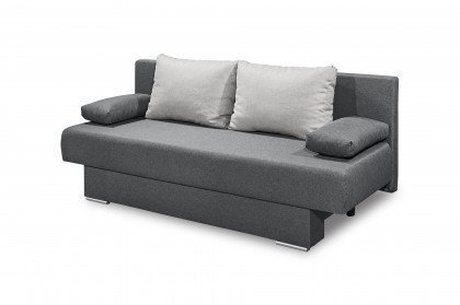 Melanie von ED-Lifestyle - Schlafsofa anthrazit-silver