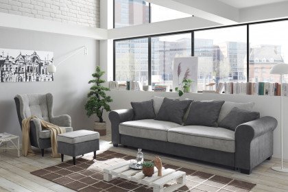 Aurelia-LE20 von ED-Lifestyle - Couch anthrazit-silver