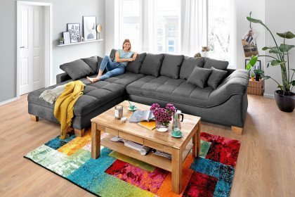 Bologna von Tidur - Ecksofa Variante links basalt