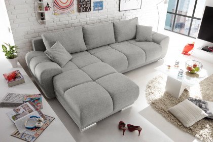 Anton-LE21 von ED-Lifestyle - Ecksofa links schlamm