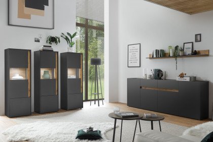 City-living von Kollektion Letz - Sideboard AA AC Ci 52 anthrazit/ Eiche