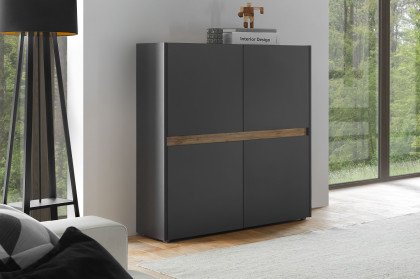 City-living von Kollektion Letz - Highboard AA AC Ci 56 in Anthrazit