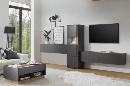City-living von Kollektion Letz - Wohnwand AA AC 14 in Anthrazit