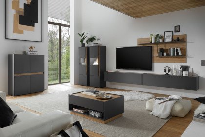 City-living von Kollektion Letz - Wohnwand AA AC 22 in Anthrazit