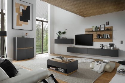 City-living von Kollektion Letz - Wohnwand AA AC 13 in Anthrazit