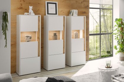 City-living von Kollektion Letz - Vitrinen-Set AW WC 17 in Weiß