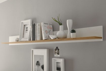 City-living von Kollektion Letz - Wandboard AW WC Ci 71 weiß/ Wotan Eiche