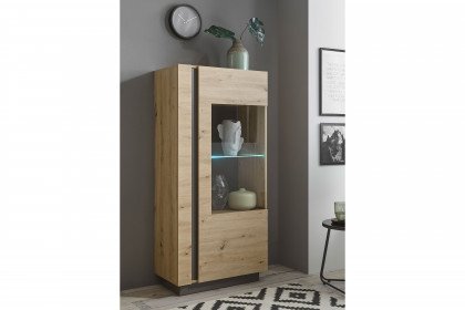 Clair von Kollektion Letz - Vitrine 933GAR22 in Artisan Eiche