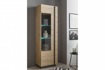 Clair von Kollektion Letz - Vitrine 933GAR23 in Artisan Eiche