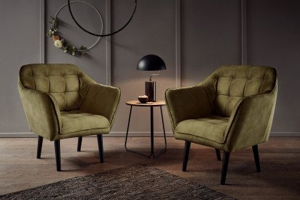 Max-LE21 von ED-Lifestyle - Solitärsessel olive