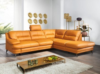 Bologna von COTTA - Eckgarnitur rechts amber