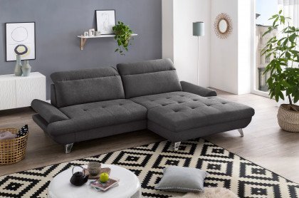 Romana von COTTA - Ecksofa rechts stone