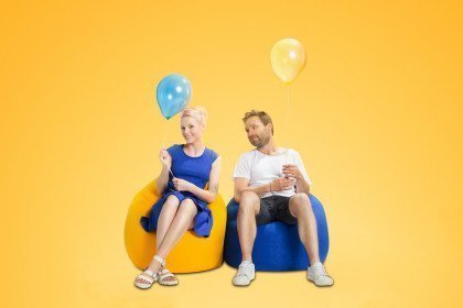 BeanBag Easy L aus der Kollektion Letz - Sitzsack in Gelb