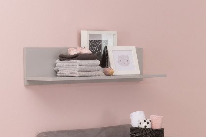 Anouk aus der Kollektion Letz - graues Hängeregal ca. 95 cm breit