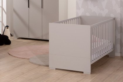 Anouk aus der Kollektion Letz - graues Babybett mit Juniorbett-Umbauseiten