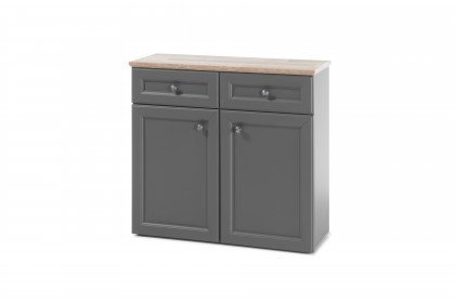 Toskana aus der Kollektion Letz - Schuhschrank in Grau