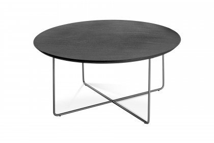 Soft aus der Kollektion Letz - Couchtisch mit Metallgestell in Titansilber