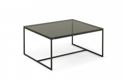 Cube-living aus der Kollektion Letz - Couchtisch mit rechteckiger Rauchglasplatte