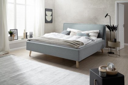 Frieda-Dream von Meise Möbel - Polsterbett 180 eisblau