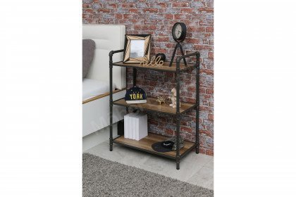 water pipe aus der Kollektion Letz - Metallregal schwarz matt