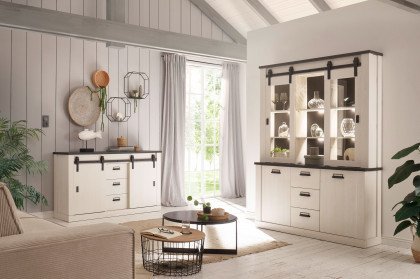 Sherwood von Kollektion Letz - Buffet-Element 1P PA SC 57 Pinie weiß