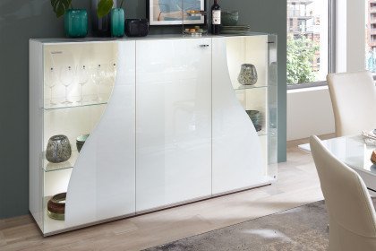 CURVE 50 von LEONARDO living - Highboard bianco weiß