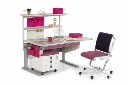 Winner Split aus der Kollektion Letz - Schreibtisch höhenverstellbar mit Flex Deck Multifunktions-Wand