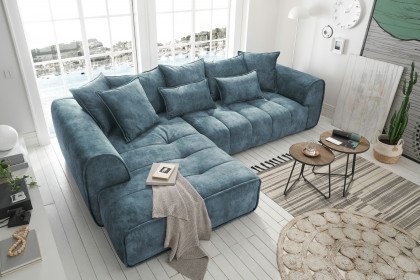 London von ED-Lifestyle - Ecksofa links smoke blue