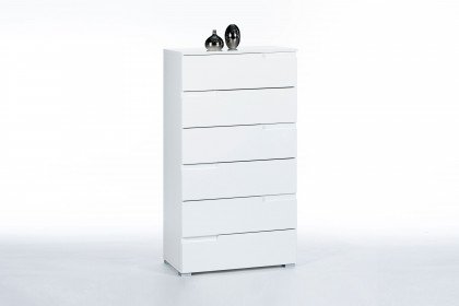 Spice living aus der Kollektion Letz - Kommode 3 weiß Hochglanz