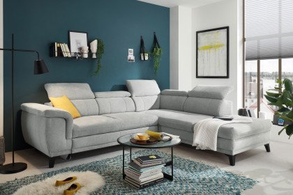 Canossa von ED-Lifestyle - Ecksofa rechts silver