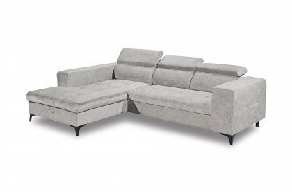 Prag 2 von LIV'IN - Ecksofa links silver